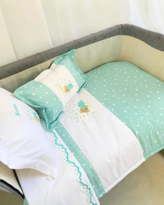 Set de Cuna Osito en la luna Verde - comprar en línea