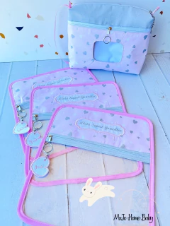 Set de Mudas Rosa corazones plata - MaJo Home Baby