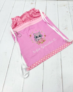 bolsitas de tela bicolor mapachita puntos - comprar en línea