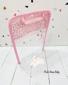 Bolsita PVC con Fuelle corazón flores rosa - tienda en línea