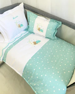 Imagen de Set de Cuna Osito en la luna Verde