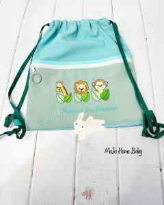 Bolsita de tela bicolor safari - comprar en línea