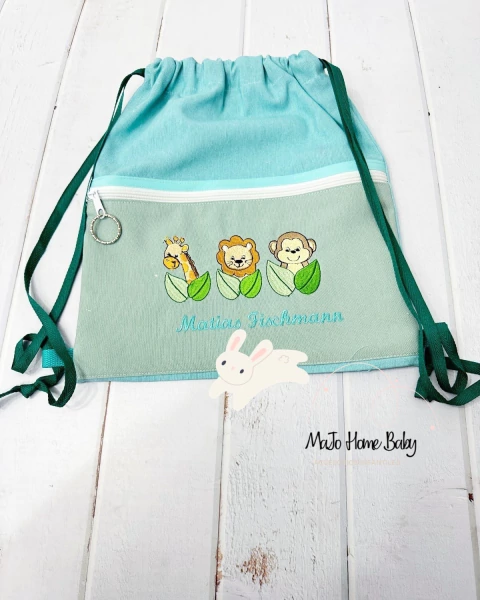 Bolsita de tela bicolor safari - comprar en línea