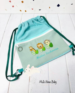 Bolsita de tela bicolor safari en internet