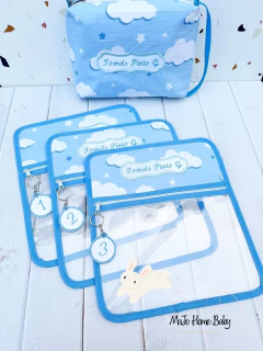 Set de Mudas Nubes Celeste - MaJo Home Baby