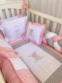 set de cuna madera elefantita