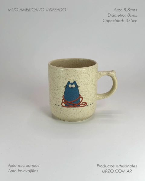 Mug + Cilindro - Gato enredado - comprar online