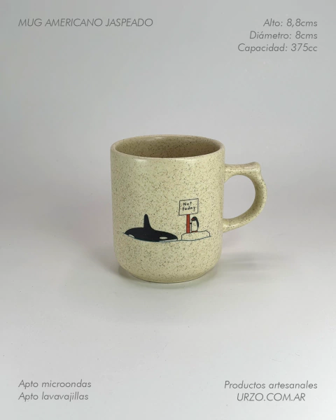 Mug + Cilindro - Pinguino y orca - Not today - comprar online