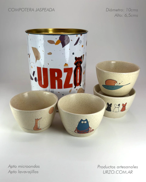 Set de 4 compoteras + Cilindro - comprar online