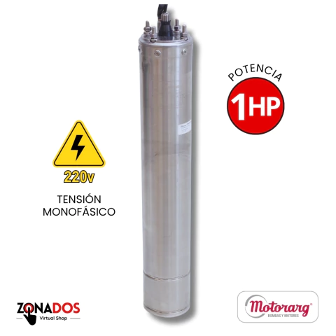 Motor Sumergible Motorarg Pozo 4" de 1 Hp Monofásico. (Requiere TABLERO de ARRANQUE).- - comprar online