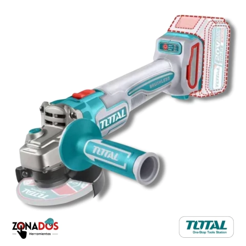 Amoladora Angular Inalámbrico Brushless 20V 115mm 9000 RPM TOTAL - comprar online