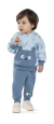 Conjunto Bebê Menino Angerô Inverno - Soft Sublimado e Moletom Felpado com Estampa em Relevo
