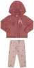 Conjunto Bebê Menina Angerô Inverno - Pelo Fleece e Molicotton com Detalhe Interativo no Capuz, Bordado e Aplique Laço B - comprar online