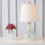 Lampara Mesa Cristal Moderna Lagrima Buro Led Elegante Lujo