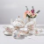 Juego de Té Británico de Porcelana Floral con Ribete Dorado para 6 Personas en internet