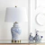 Lampara Mesa Ceramica Marmol Ginger Jar Led Clasica Elegante