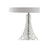 Lámpara 2 Piezas Mesa Led Cristal Elegante Lujo Moderna Plata - Lux Home México 