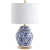 Lampara Ceramica Ginger Jar Mesa Buro Led Elegante Damasco - comprar en línea