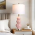Lámparas de Mesa Modernas de Cerámica Triple Calabaza – Rosa - Lux Home México 