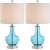 Lampara 2piezas Mesa Cristal Led Elegante Moderna Lagrima - comprar en línea