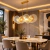 Lámpara Moderna de Vidrio Dorado 8 Luces –para Comedor e Isla de Cocina - tienda en línea