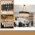 Lámpara Moderna Negra y Dorada – Ovalada de 8 Luces | 81 cm x 31 cm x 30 cm - tienda en línea