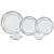 Juego Vajilla Porcelana Elegante Moderno 24piezas Lujo 4pers - tienda en línea
