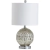 Lámpara Cristal Elegante Buró Mesa Led Decorativa Glam Plata en internet