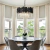Candelabro Moderno de Cristal Negro de 7 Luces Negro Geométrico - Lux Home México 