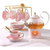 Juego Vajilla Te Cafe Porcelana 6 Persons Elegante Marmol - comprar en línea