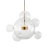 Lampara Cristal Moderno Led Integrago Burbujas Colgante Techo Lujo