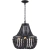 Lámpara de Techo Colgante 3 Luces con Cuentas de Madera Sintética – Negro - comprar en línea