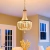 Imagen de Lámpara Techo Colgante Cuentas de Madera 4 luces Moderna Boho