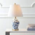 Lampara Mesa Cerámica Elegante Led Floral Ginger Chinoiserie - Lux Home México 