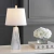 Lampara Mesa Led Elegante Lujo Buro Moderna Resina Compacta Mármol