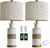 Juego de 2 Lámparas de Mesa Boho con Puertos USB A+C y Control Táctil de 3 Vías - comprar en línea