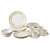 Juego Vajilla Porcelana Elegante Moderno 24piezas Lujo 4pers - comprar en línea
