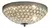 Lampara Cristal 30cm Elegante Empotrable Led Moderno Lujo