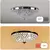 Lampara Cristal 30cm Elegante Empotrable Led Moderno Lujo