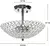 Lampara Cristal 30cm Elegante Semiempotrada Led Moderno Lujo