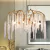Candelabro Moderno de Cristal Dorado con Ramas de Árbol Una Obra de Arte de 80cm diámetro