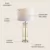 Lámpara de Mesa de Vidrio de 76 cm Sofisticación y Elegancia - Lux Home México 