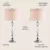 Juego de 2 Lamparas de Mesa de Vidrio 75 cm Glam Elegantes - tienda en línea