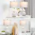 Juego de 2 Lámparas de Mesa de Cerámica con Diseño Elegante Color Blanco en internet