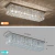 Lampara Cristal Led Candelabro Elegante Moderno Empotrable Plata en internet