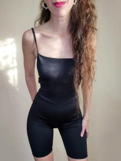 Catsuit corto negro