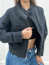Campera Capri denim negra - comprar online