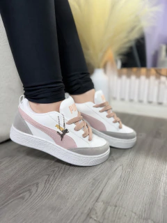 Tênis Pm Park -Cinza e Rosa