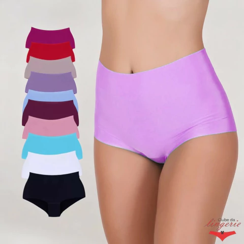 Kit 6 Calcinha Boxer Corte A Laser Sem Costura Cueca Feminina