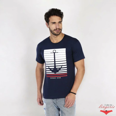 Camiseta Masculina 100% Algodão Fio 30.1 - comprar online